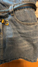 MO&Co.牛仔裙2025秋新品假兩件連衣裙重工洗舊磨白棉質(zhì)MBE3DRS008 牛仔藍色 M /165 曬單實(shí)拍圖
