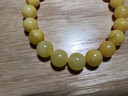 炫夏附證書(shū)天然原礦蜜蠟單珠子散珠圓珠琥珀雞油黃白花蜜手串金剛配珠 蜜蠟珠子單顆約10mm（附證書(shū)） 曬單實(shí)拍圖