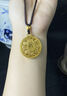 寶慶銀樓黃金八寶羅盤(pán)吊墜足金黃金羅盤(pán)項鏈送女友男友生日禮物禮物 足金八寶羅盤(pán) 約1.06g【配繩子】 曬單實(shí)拍圖