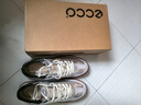 愛(ài)步（ECCO）小白鞋女 26年春季新款復古潮流薄底休閑板鞋 柔酷235803 銀色39 曬單實(shí)拍圖
