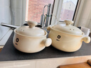 小熊（Bear）砂鍋 白墩墩煲湯鍋耐高溫不開(kāi)裂 3.2L通用沙鍋 寬口燉鍋陶瓷鍋 曬單實(shí)拍圖