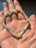 印象眸 A貨翡翠手串 女款玉手鏈算盤(pán)珠單圈玉手串送女友 曬單實(shí)拍圖