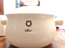 小熊（Bear）砂鍋 白墩墩煲湯鍋耐高溫不開(kāi)裂 3.2L通用沙鍋 寬口燉鍋陶瓷鍋 曬單實(shí)拍圖