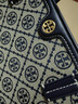 Tory Burch 湯麗柏琦  T MONOGRAM 小號拉鏈托特包TB 152299 海軍藍 405 OS 曬單實(shí)拍圖
