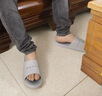 潔麗雅（Grace）足底按摩拖鞋男士夏季2026新款居家室內足部穴位浴室防滑涼拖鞋男 灰色 42-43 【適合41-42碼】 曬單實(shí)拍圖