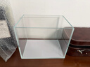 坤寧王金晶超白玻璃魚(yú)缸桌面造景小魚(yú)缸家用客廳裸缸一體缸20*14*16cm 曬單實(shí)拍圖