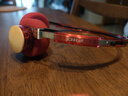 飛傲（FiiO）EH11 復古式藍牙小頭戴 40mm強低頻單元 支持LDAC高清編碼 藍牙耳機 酒紅色 曬單實(shí)拍圖