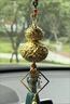 齊選葫蘆汽車(chē)香薰掛件車(chē)載后視鏡掛飾車(chē)內飾品高檔禮物男女士2026新款 純銅吉祥葫蘆【平安暴富-綠色流蘇】高檔禮盒 曬單實(shí)拍圖