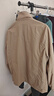 夾克外套男春秋季新款潮流百搭休閑寬松中青年立領(lǐng)防風(fēng)薄茄克 卡其 2XL 建議體重145-160斤 曬單實(shí)拍圖