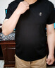 皮爾卡丹高端絲光棉短袖t恤男士夏季新款圓領(lǐng)刺繡寬松商務(wù)休閑保羅打底衫 2016黑色 XL 17552適合140-155斤 曬單實(shí)拍圖