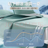 九洲鹿A類(lèi)抗菌涼席冰絲席夏季涼感席子軟席三件套1.5*2米【可折疊】 曬單實(shí)拍圖