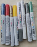 得力（deli）油漆筆DIY防水防油不掉色白色黑色馬克筆記號筆工業(yè)補漆輪胎筆涂鴉筆金屬模型補漆筆 【8色8支】2.0mm線(xiàn)幅 曬單實(shí)拍圖