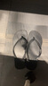 細細條（XIXITIAO）休閑男女夾腳涼拖鞋日系簡(jiǎn)約純色百搭情侶夏人字拖沙灘鞋 黑色【簡(jiǎn)約純色款】 40 【標準碼】 曬單實(shí)拍圖