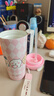 三麗鷗（SANRIO）吉伊卡哇雙飲咖啡保溫杯陶瓷內膽不銹鋼帶吸管女士生日禮物500ml 曬單實(shí)拍圖