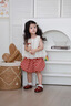 班喜迪女童夏裝套裝2026新款洋氣兒童背帶衣服兩件套寶寶短褲夏季小童裝 米色 110 曬單實(shí)拍圖