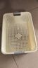 名創(chuàng  )優(yōu)品同款 雜物收納筐塑料桌面收納盒廚房櫥柜零食玩具整理筐 奶油色高款特大號 36.5 * 25.5 * 14 曬單實(shí)拍圖