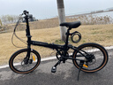 京東京造 F8折疊自行車(chē)禧瑪諾7速鋁合金20英寸成年人學(xué)生通勤單車(chē)陶瓷黑 曬單實(shí)拍圖