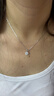 唯一（Winy）一克拉莫桑石999足銀項鏈女款2026新款首飾送女朋友老婆生日禮物 曬單實(shí)拍圖