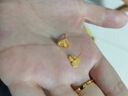周六福（ZLF）  黃金耳飾女款足金甜酷少女愛(ài)心耳釘心甜 計價(jià) 1.18g 曬單實(shí)拍圖