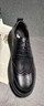 卡帝樂(lè )鱷魚(yú)（CARTELO）英倫男士皮鞋商務(wù)休閑鞋布洛克男鞋透氣厚底皮鞋男9926黑色40 曬單實(shí)拍圖