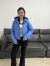 波司登（BOSIDENG）【云絨小排骨】26小龜背短款女保暖連帽90羽絨B260135054M 【店長(cháng)推薦】風(fēng)信藍5C26 S 160/84A 體重約100-110斤 曬單實(shí)拍圖