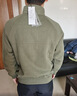 JEEP SPIRIT吉普半拉鏈衛衣男春季韓版立領(lǐng)針織衫男潮流上衣 橄欖綠 3XL 曬單實(shí)拍圖