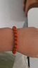 石玥珠寶精品7-8mm涼山南紅瑪瑙手串本命年轉運珠手鏈男女士款禮物 曬單實(shí)拍圖