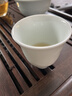 景德鎮官方陶瓷影青泡茶杯白瓷功夫茶具喝茶品茗杯男士高檔個(gè)人專(zhuān)用單杯 【茶桌百搭】遠山茶杯（青） 曬單實(shí)拍圖