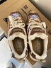 斯凱奇（Skechers）秋冬季圣誕姜餅限定鞋女子復古羊羔加絨棉鞋熊貓鞋休閑老爹鞋 棕褐色/棕色-TNBR 35 曬單實(shí)拍圖