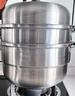 九陽(yáng)（Joyoung）蒸鍋3層30cm不銹鋼復合底高拱蓋爐灶通用可蒸饅頭 曬單實(shí)拍圖