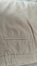 MUJI女式 木棉混燈芯絨 抽褶寬版褲褲子女款女裝25年冬季BE1XPA5A 象牙色 M （160/66A） 曬單實(shí)拍圖