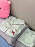 果殼（Gukoo）睡衣女夏季HelloKitty聯(lián)名新款簡(jiǎn)約女家居服套裝B 淺水綠女套 S 曬單實(shí)拍圖