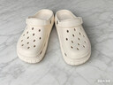 【CROCS同款】洞洞鞋男女時(shí)尚厚底增高夏季卡駱馳同款涼鞋戶(hù)外 米色 40 -41 曬單實(shí)拍圖