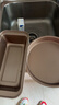 拜杰烘焙工具 蛋糕模具全套披薩盤(pán)吐司模具馬芬蛋糕烤箱模具金色5件套 曬單實(shí)拍圖