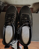 奧康（Aokang）秋季新款休閑皮鞋輕便運動(dòng)鞋時(shí)尚系帶百搭鞋子黑色40碼 曬單實(shí)拍圖