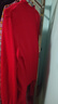 浪莎大紅色秋衣秋褲女士中高領(lǐng)防風(fēng)套裝純棉毛衫屬馬本命年保暖內衣 曬單實(shí)拍圖