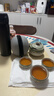 不拙敦煌文創(chuàng  )便攜式旅行茶具套裝汝窯一壺三杯露營(yíng)戶(hù)外藻井花卉快客杯 曬單實(shí)拍圖