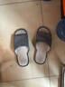 京東京造四季棉麻拖鞋男士居家春季室內靜音吸汗防臭 深灰 44-45 曬單實(shí)拍圖