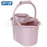 科力邦（Kelibang） 拖把桶 塑料拖把桶帶提手 免手洗甩干脫水拖布 懶人墩布清潔吸水地拖 粉色 KB1215 曬單實(shí)拍圖
