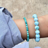LOUIS WATER收藏級綠松石手串天然原礦高瓷藍綠玉石無(wú)優(yōu)化轉運珠文玩飾品手鏈 收藏級【18-19cm手圍】高瓷綠松石 曬單實(shí)拍圖