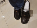 百麗（Belle）元寶樂(lè )福鞋女鞋2026春季新款商場(chǎng)同款羊皮黑色小皮鞋E9L1DAA6預售 棕色 37 (235mm) 曬單實(shí)拍圖
