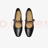 百思圖【莫奈花園】26春法式羊皮瑪麗珍鞋女淺口單鞋BN805AQ6 黑色 37 曬單實(shí)拍圖