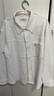 GXG男裝商場(chǎng)同款雙色肌理感翻領(lǐng)長(cháng)袖襯衫24年冬季新品 白色 170/M 曬單實(shí)拍圖