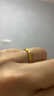 周大福碎金金黃金戒指(工費220)13號,約2.1g EOF1216生日禮物 曬單實(shí)拍圖