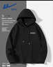 回力（Warrior）國潮衛衣男連帽秋季oversize寬松大碼情侶裝復古潮牌長(cháng)袖上衣帽衫 黑#HL閃電長(cháng)標 2XL 曬單實(shí)拍圖