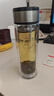 【京東物流配送】高硼硅雙層玻璃杯大容量泡茶杯水杯子茶水分離杯 【雙層加厚】茶杯350ml1只 曬單實(shí)拍圖