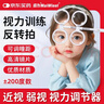 邁為反轉拍視力訓練卡雙面蝴蝶鏡兒童視力調節鏡翻轉拍 ±200度 曬單實(shí)拍圖