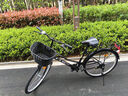 鳳凰（Phoenix）自行車(chē)女款男式復古普通勤新型省力上班代步輕便家用老式城市單車(chē) 26寸【全軸承/超輕便】仿蝶雅黑 曬單實(shí)拍圖
