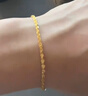 中國黃金（CHINA GOLD）鳳尾黃金手鏈女純足金素金首飾七夕情人情人節生日禮物送女朋友 時(shí)尚鳳尾手鏈 【京速達】約1.6g 【送女友】 曬單實(shí)拍圖