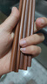 唐宗筷 抗菌率99.9%紅檀木筷子10雙裝 天然原木實(shí)木 家用筷子酒店餐具  曬單實(shí)拍圖